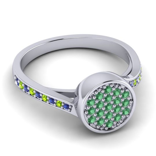 Statement Floral Pave Cakra Ring