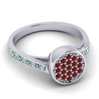 Statement Floral Pave Cakra Ring
