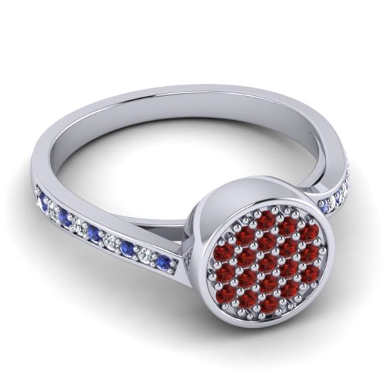 Statement Floral Pave Cakra Ring