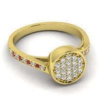 Statement Floral Pave Cakra Ring