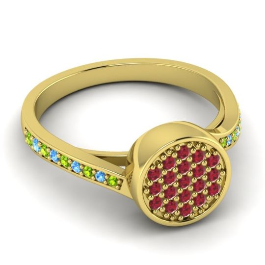 Statement Floral Pave Cakra Ring
