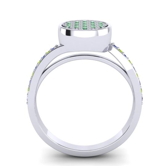 Statement Floral Pave Cakra Ring