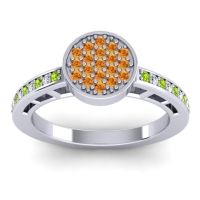 Statement Floral Pave Dipika Ring