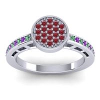 Statement Floral Pave Dipika Ring