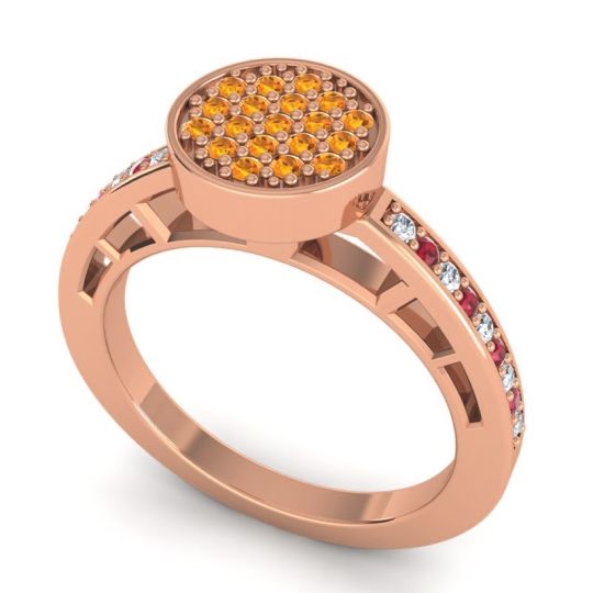 Statement Floral Pave Dipika Ring