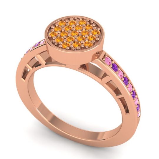 Statement Floral Pave Dipika Ring