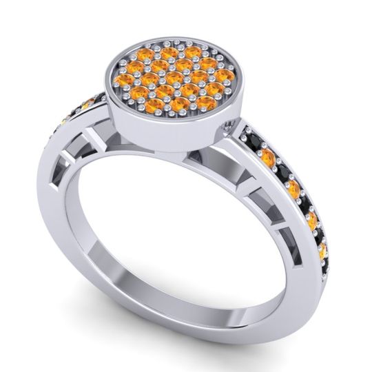 Statement Floral Pave Dipika Ring