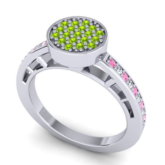 Statement Floral Pave Dipika Ring