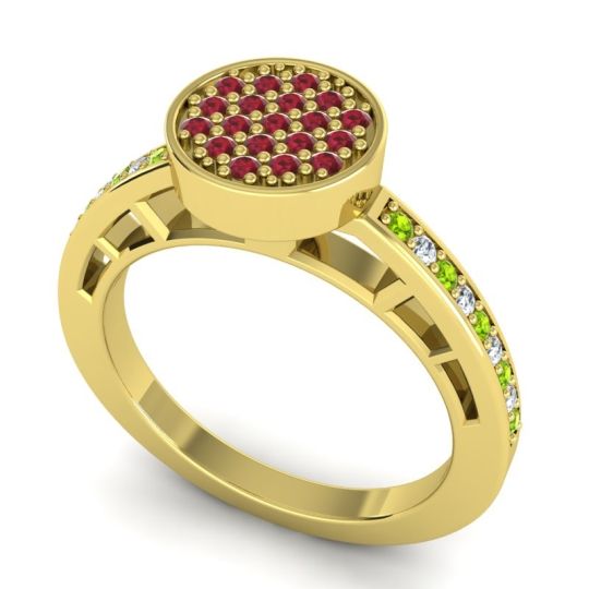 Statement Floral Pave Dipika Ring