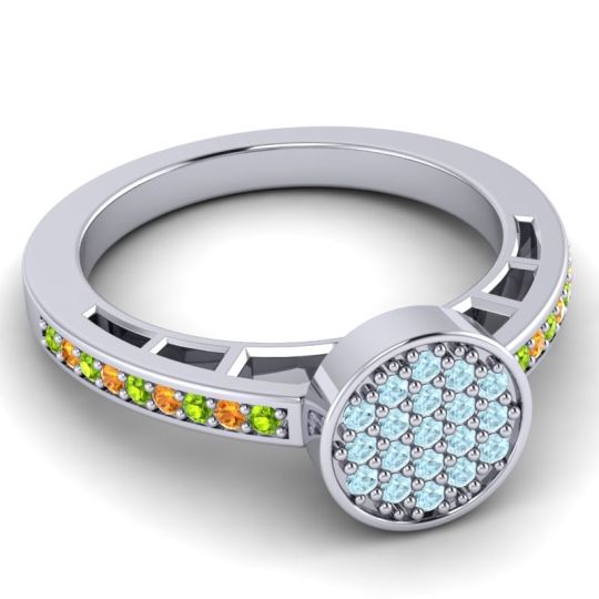 Statement Floral Pave Dipika Ring