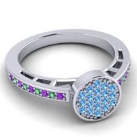 Statement Floral Pave Dipika Ring