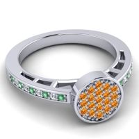 Statement Floral Pave Dipika Ring