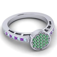 Statement Floral Pave Dipika Ring