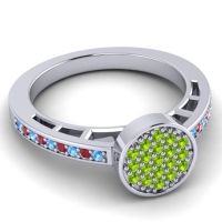 Statement Floral Pave Dipika Ring