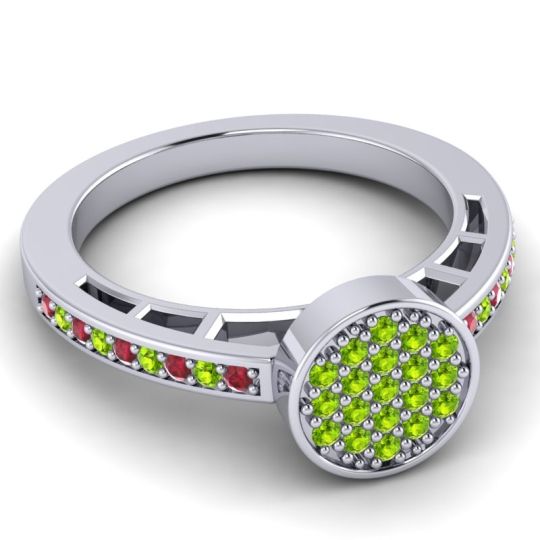 Statement Floral Pave Dipika Ring