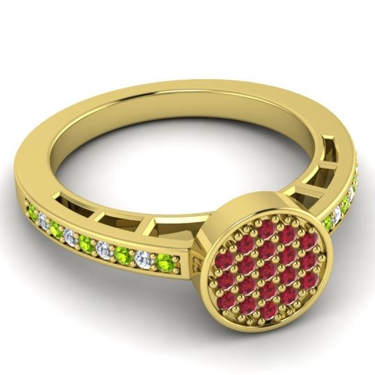 Statement Floral Pave Dipika Ring