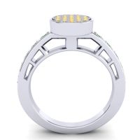 Statement Floral Pave Dipika Ring