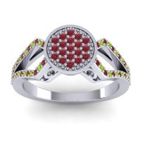 Statement Floral Pave Atapa Ring
