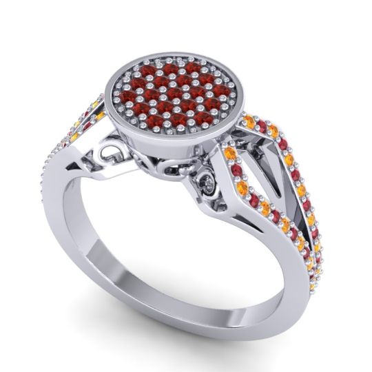 Statement Floral Pave Atapa Ring