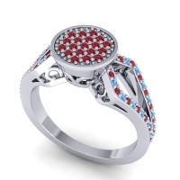 Statement Floral Pave Atapa Ring