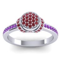 Statement Floral Pave Pezika Ring