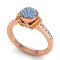 Statement Floral Pave Pezika Ring
