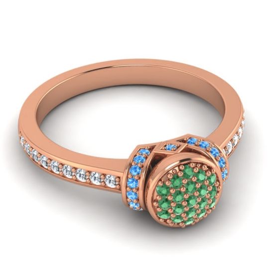 Statement Floral Pave Pezika Ring