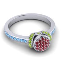 Statement Floral Pave Pezika Ring
