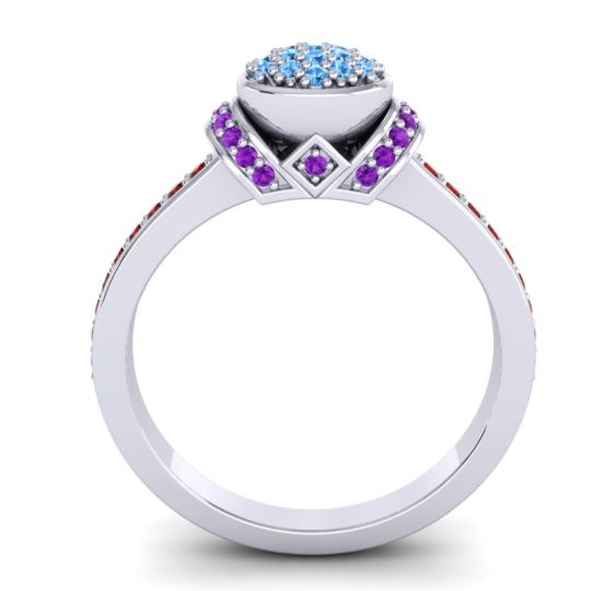 Statement Floral Pave Pezika Ring