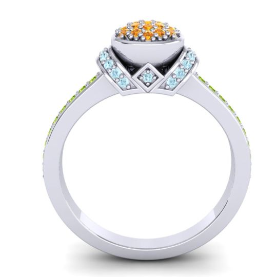 Statement Floral Pave Pezika Ring