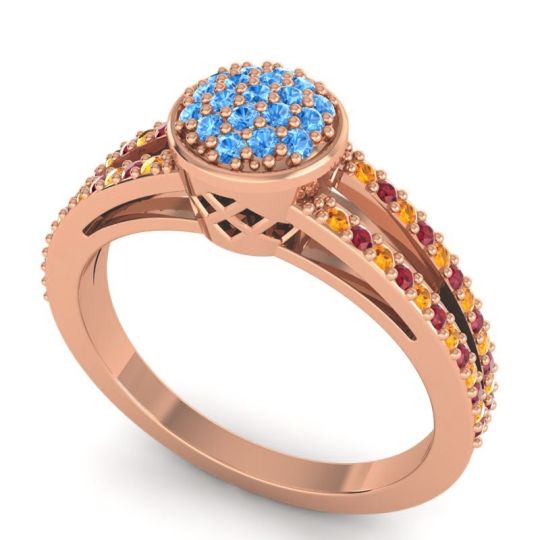 Statement Floral Pave Zikya Ring