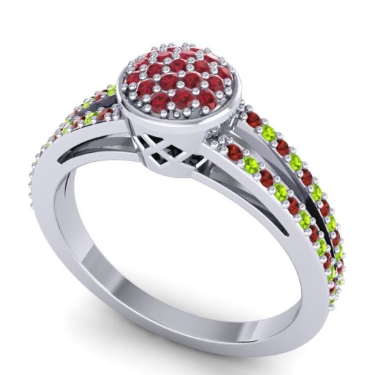 Statement Floral Pave Zikya Ring