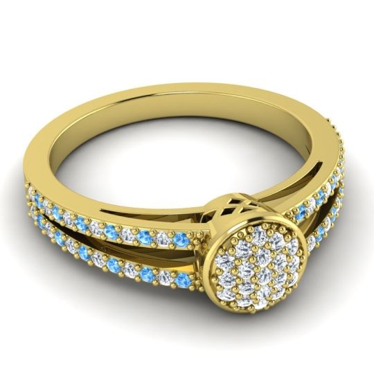 Statement Floral Pave Zikya Ring