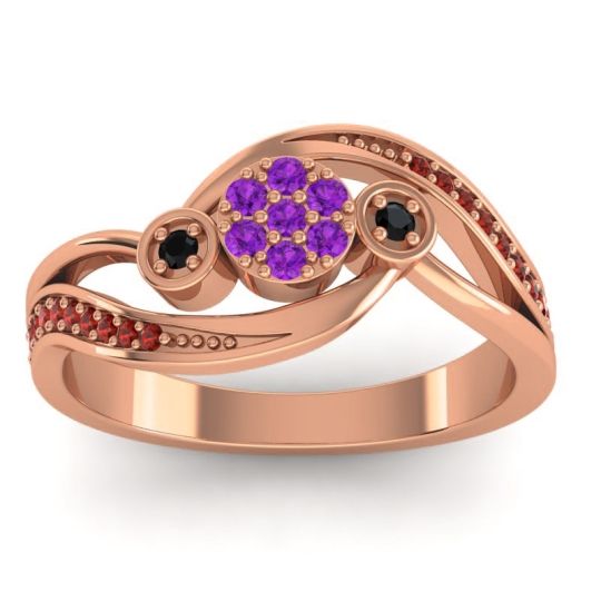 Simple Floral Pave Bypass Caya Ring