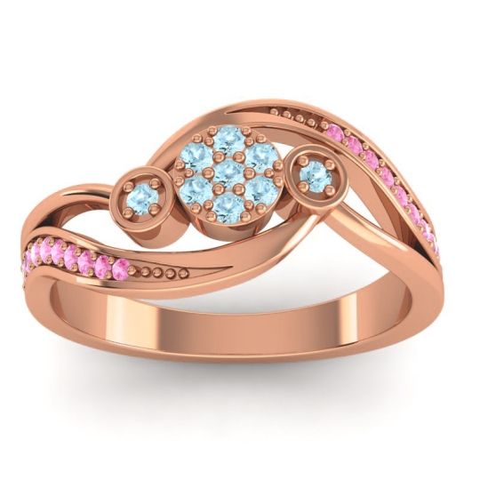 Simple Floral Pave Bypass Caya Ring