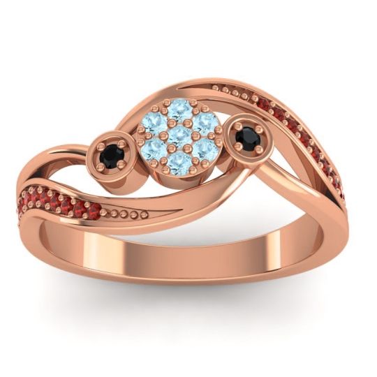 Simple Floral Pave Bypass Caya Ring