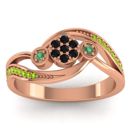 Simple Floral Pave Bypass Caya Ring