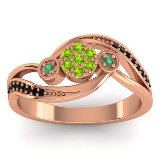 Simple Floral Pave Bypass Caya Ring