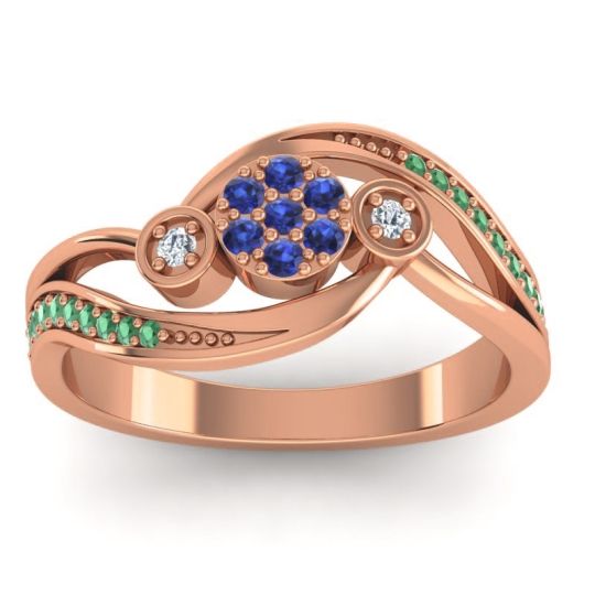 Simple Floral Pave Bypass Caya Ring