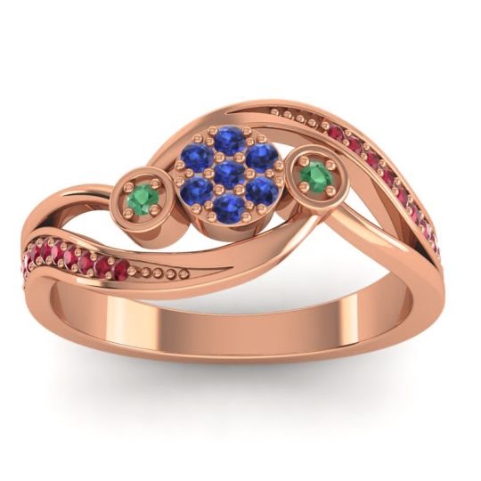 Simple Floral Pave Bypass Caya Ring