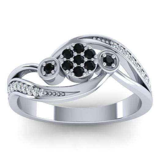 Simple Floral Pave Bypass Caya Ring