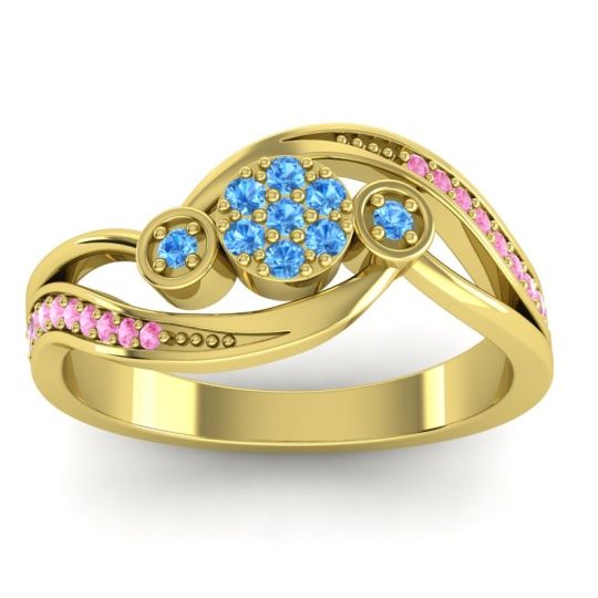 Simple Floral Pave Bypass Caya Ring