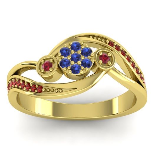 Simple Floral Pave Bypass Caya Ring