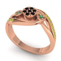 Simple Floral Pave Bypass Caya Ring