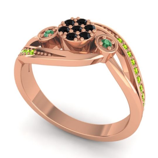 Simple Floral Pave Bypass Caya Ring