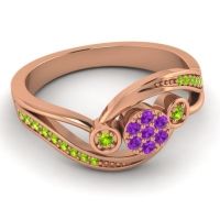 Simple Floral Pave Bypass Caya Ring