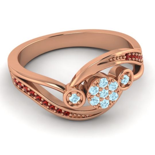 Simple Floral Pave Bypass Caya Ring