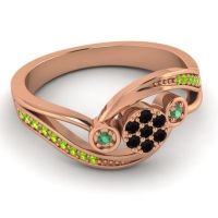 Simple Floral Pave Bypass Caya Ring
