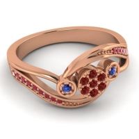 Simple Floral Pave Bypass Caya Ring