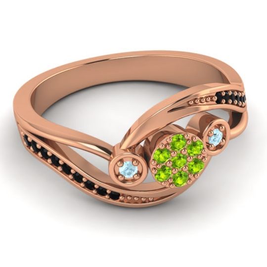 Simple Floral Pave Bypass Caya Ring